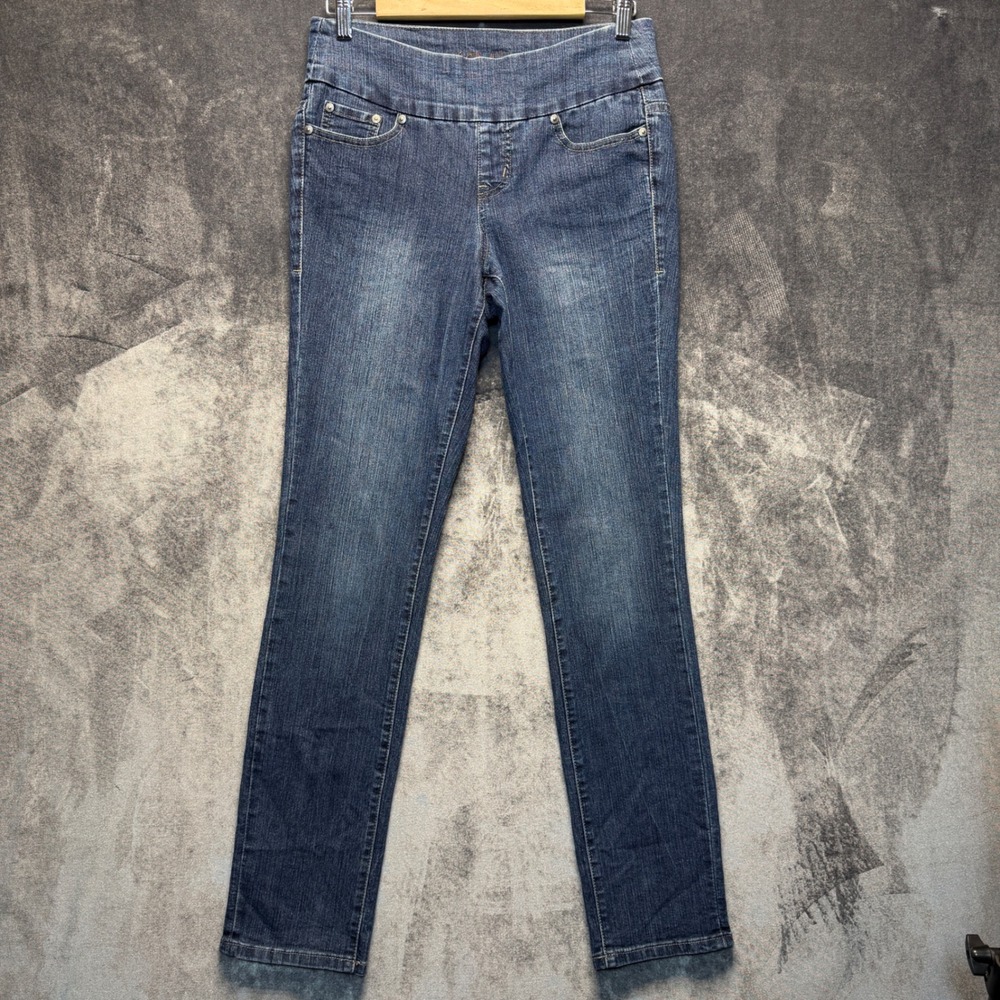 JAG Jeans Womens 4 Blue Cotton Blend Peri Straight Leg Pull On Stretch Casual